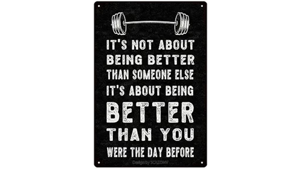 motivational fitness wall art