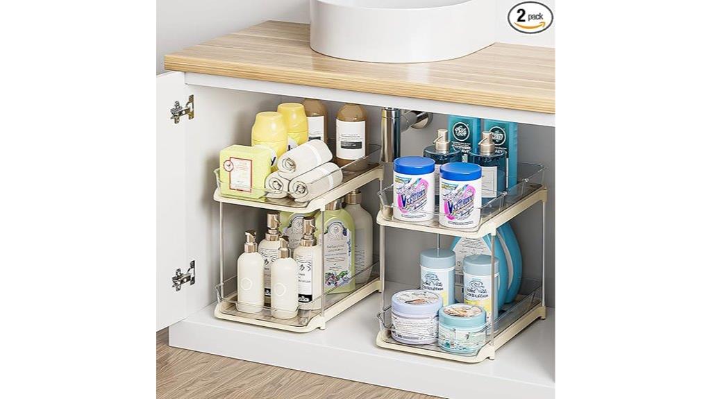 multi purpose bathroom organizers set