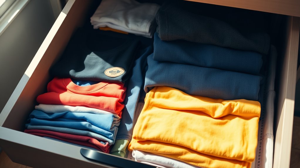neat storage for clothing