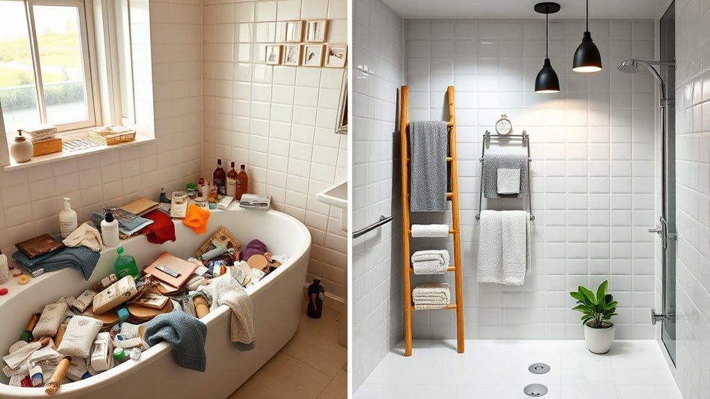 optimize shower bathtub area