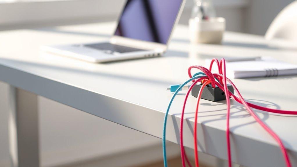 organized cables enhance productivity