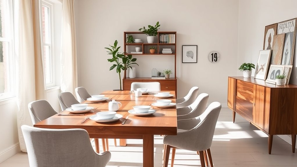 organizing dining room space