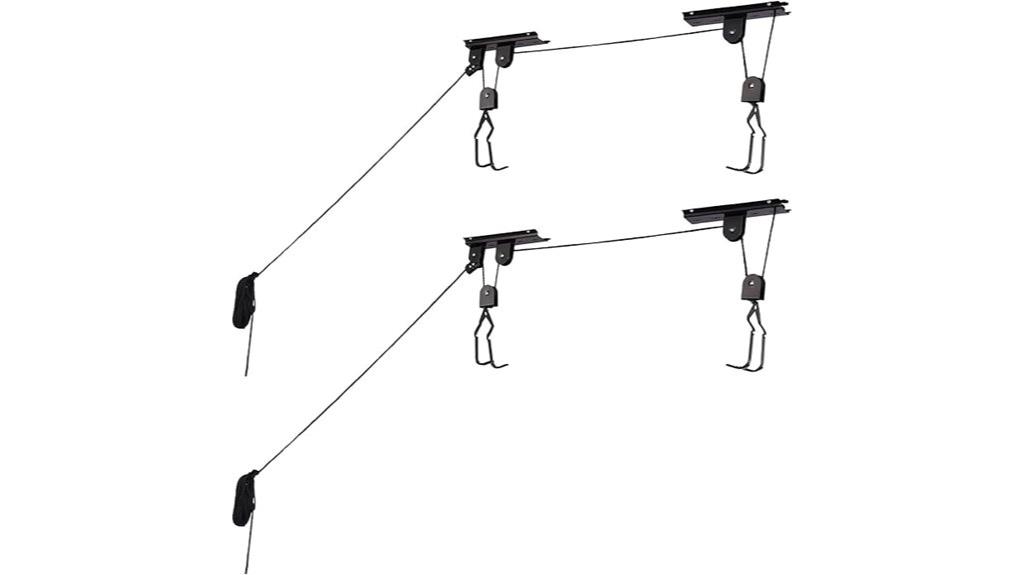 overhead bike pulley system