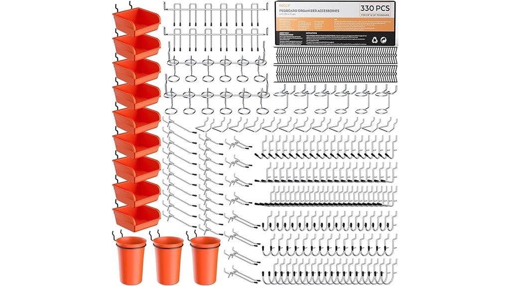 pegboard accessories organizer kit