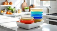 perfectly stacked kitchen storage