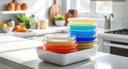 perfectly stacked kitchen storage