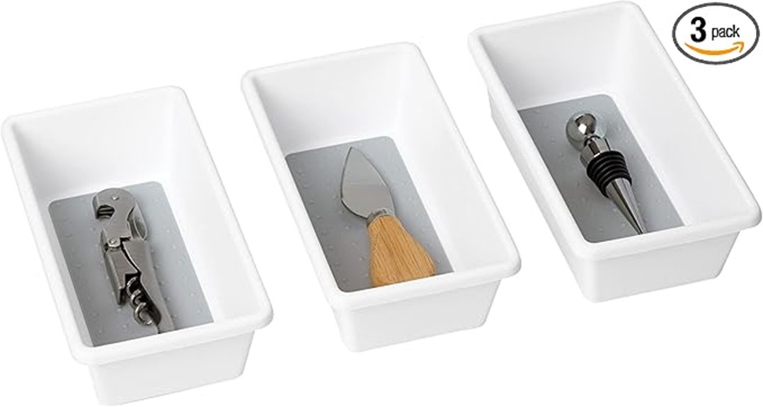 plastic drawer organizer set