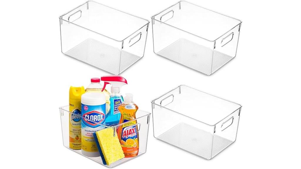 plastic kitchen storage bins
