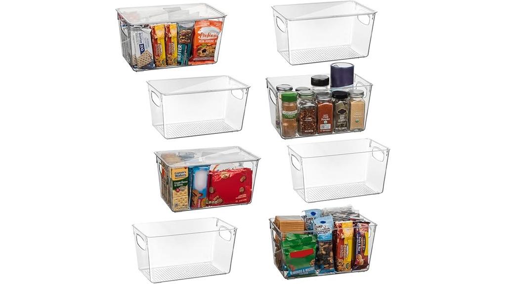 plastic storage bins with lids