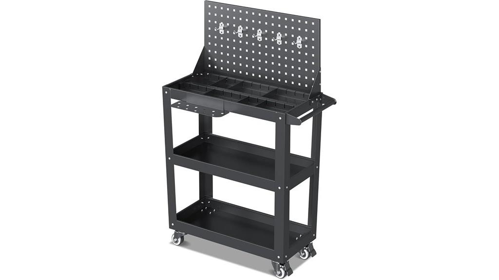 rolling tool cart wheels