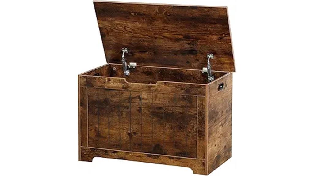 rustic brown storage chest