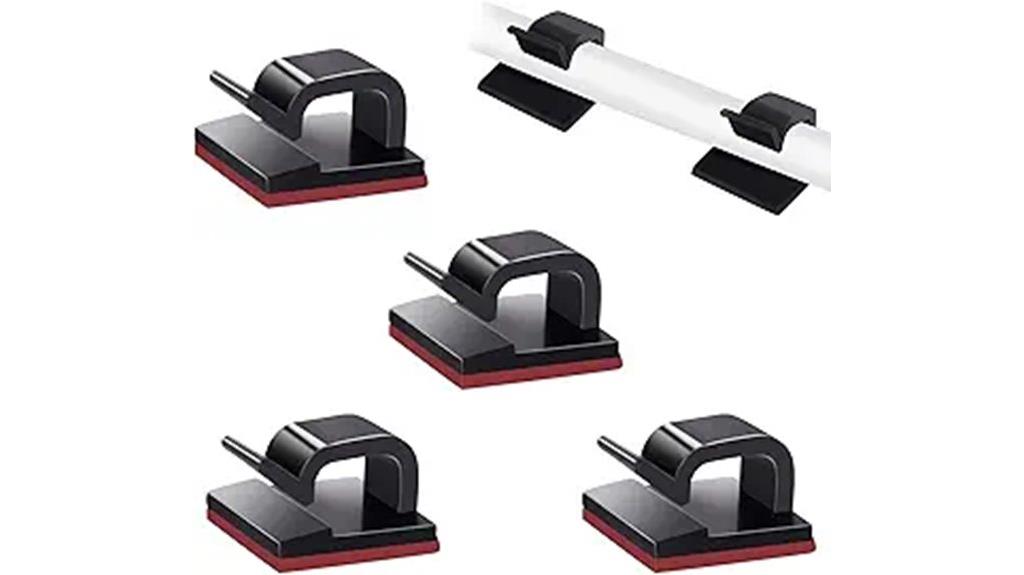 self adhesive cable management clips