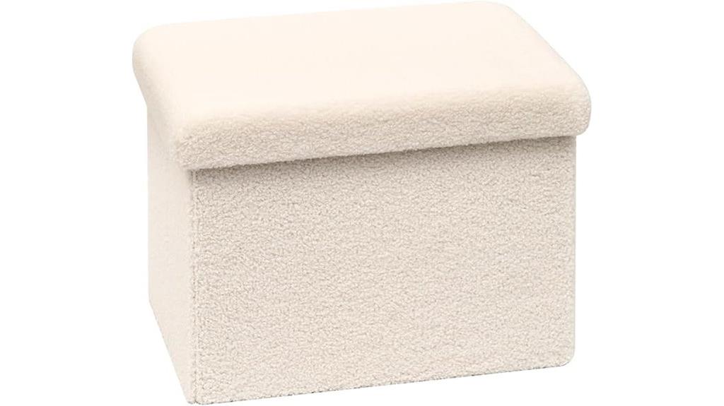 sherpa storage ottoman cube