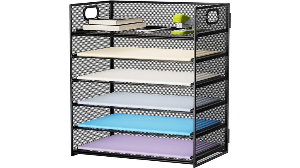 six tier letter organizer