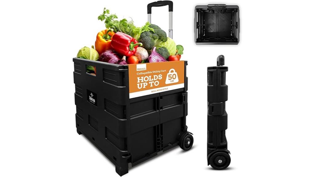 slim rolling storage cart
