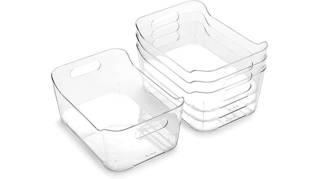 small plastic organizer bins