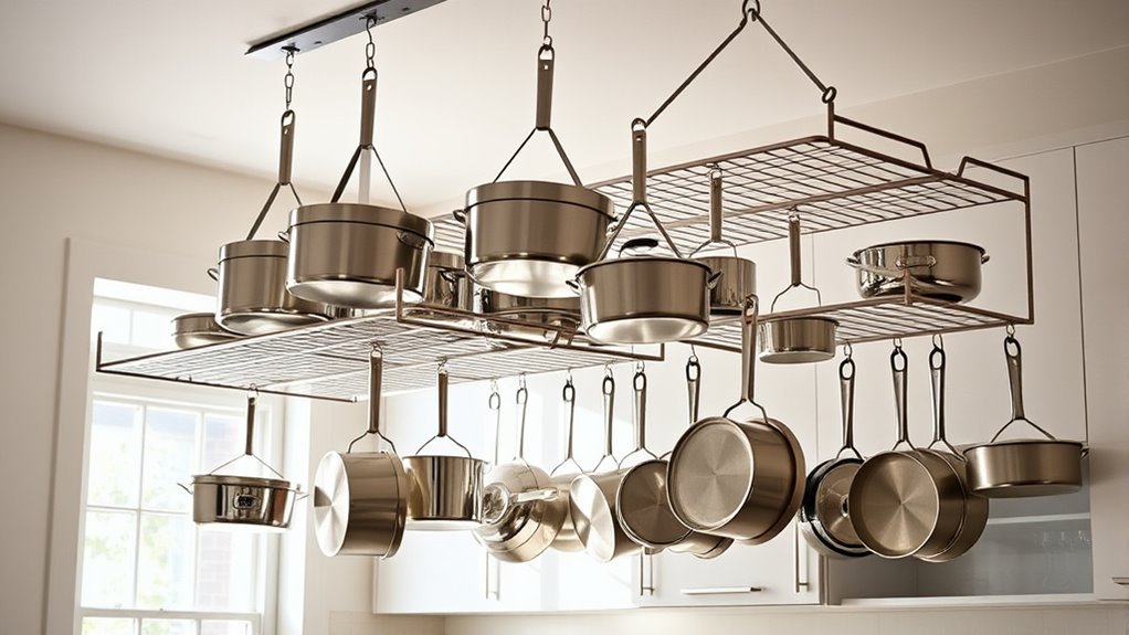 space saving kitchen pot organizers