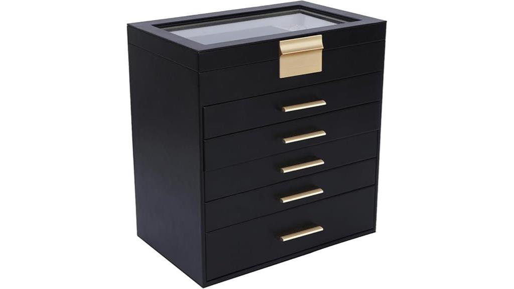 spacious multi layer jewelry organizer
