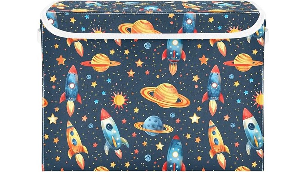 spacious storage with lid
