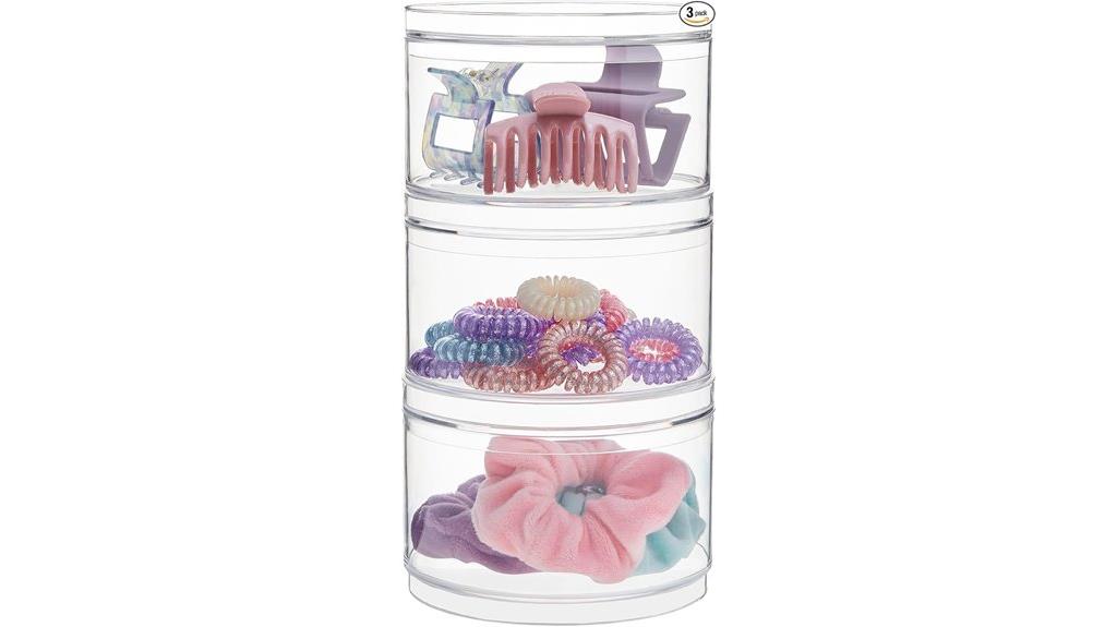 stackable clear storage containers