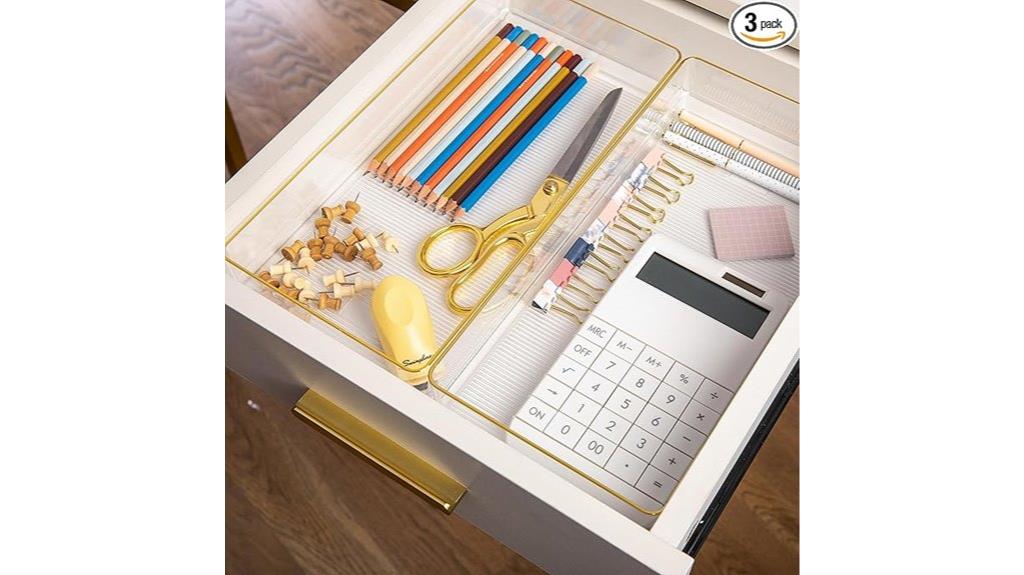 stackable desk drawer organizers