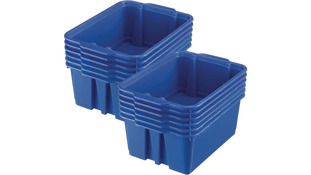 stackable plastic organizer bins