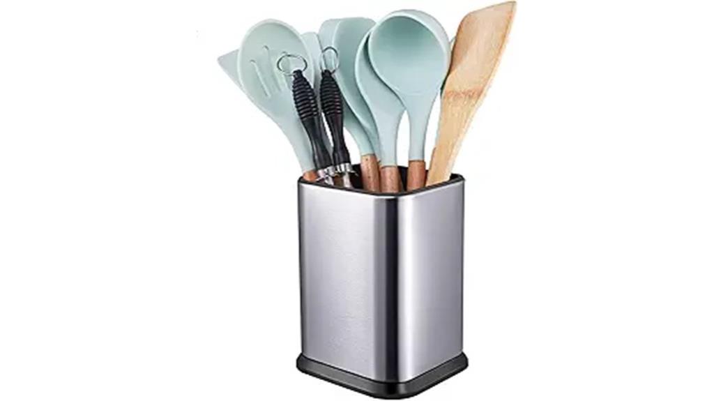 stainless steel utensil holder