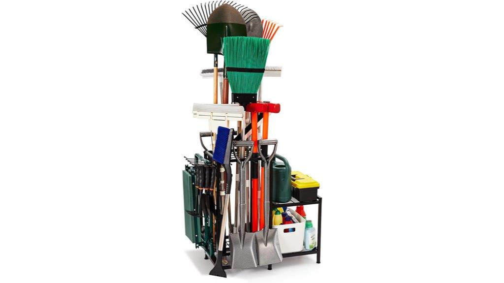 steel shelves garden organizer