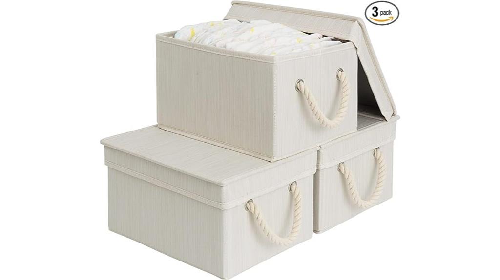 storage bins with lids