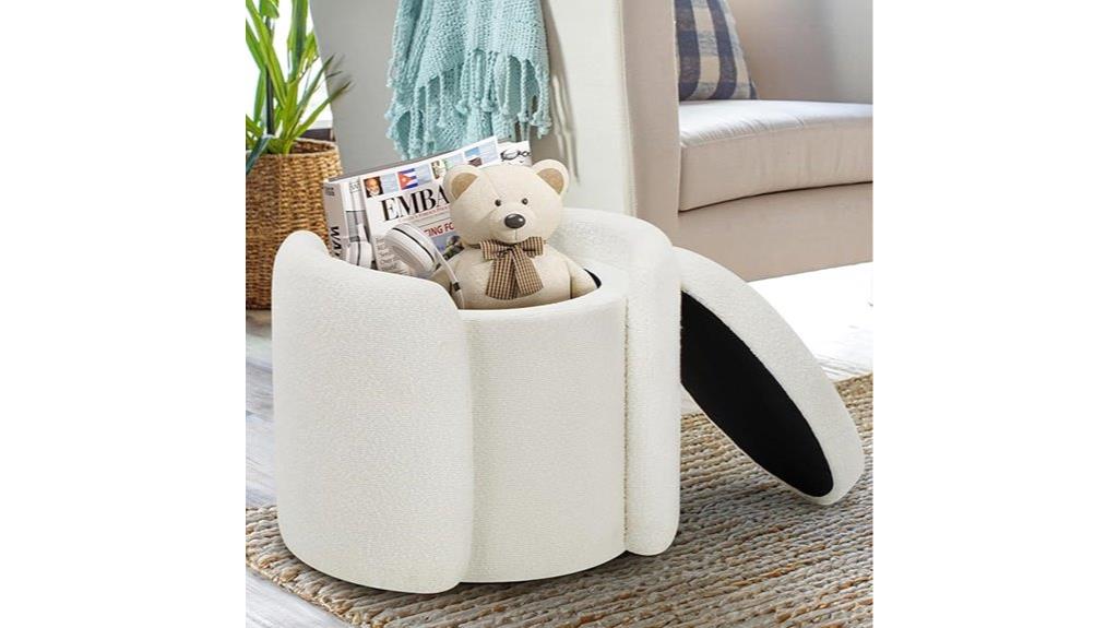 stylish storage ottoman design