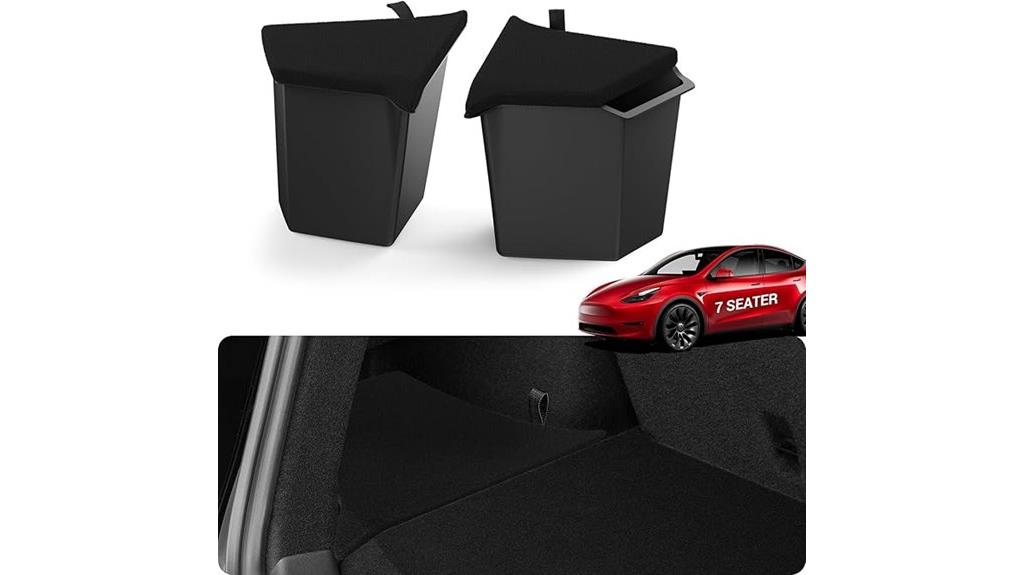 tesla model y trunk bins