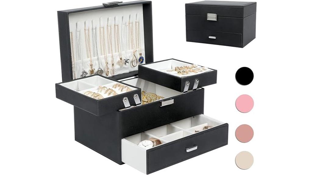 three layer jewelry organizer