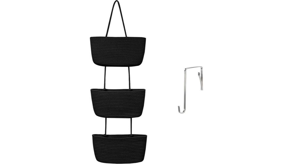 three tier wall baskets