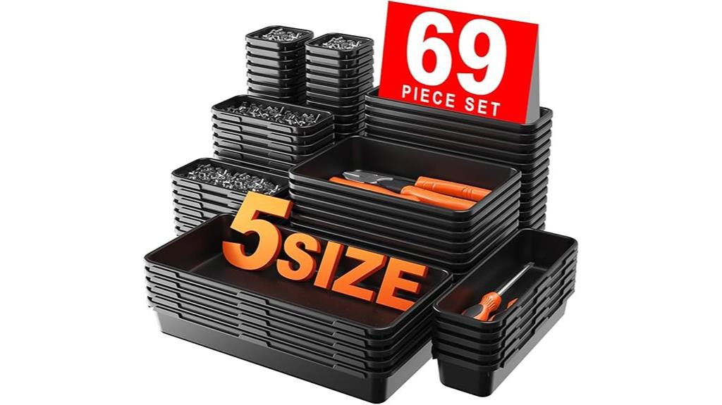 toolbox organizer tray set