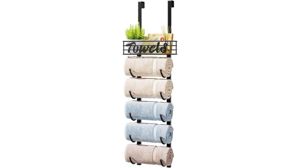 towel storage organizer rack