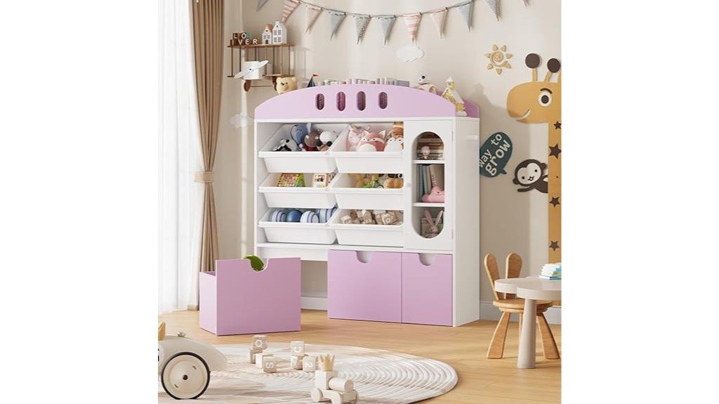 toy storage with doors