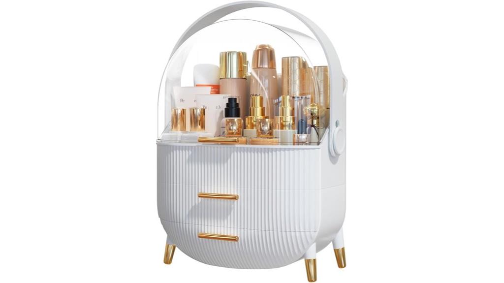 transparent makeup storage case