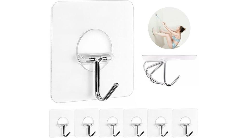 transparent seamless coat hooks