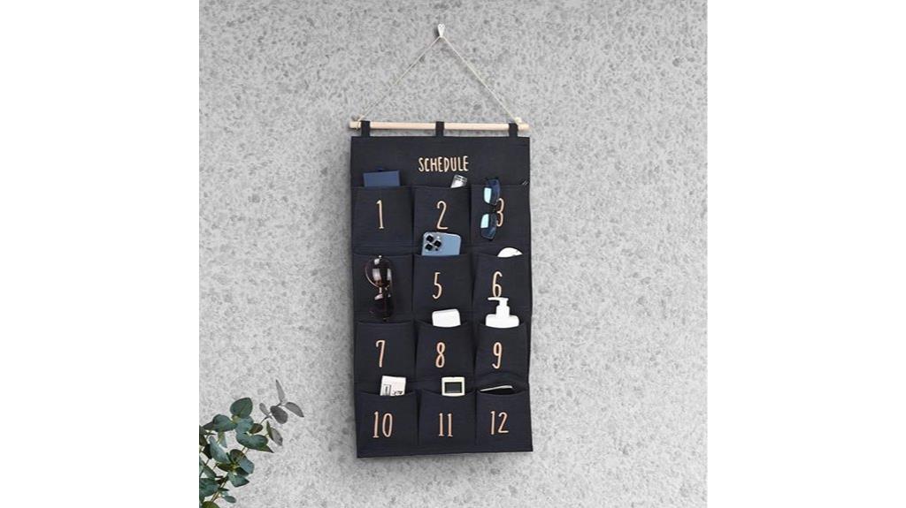 twelve compartment hanging organizer