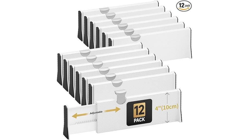 twelve pack drawer organizers