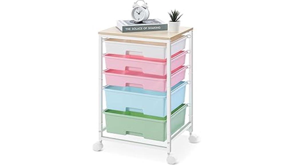 utility cart with drawers