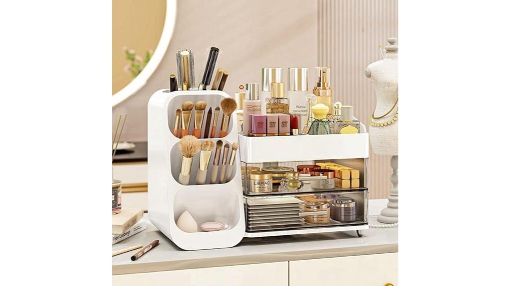 vanity and bathroom storage
