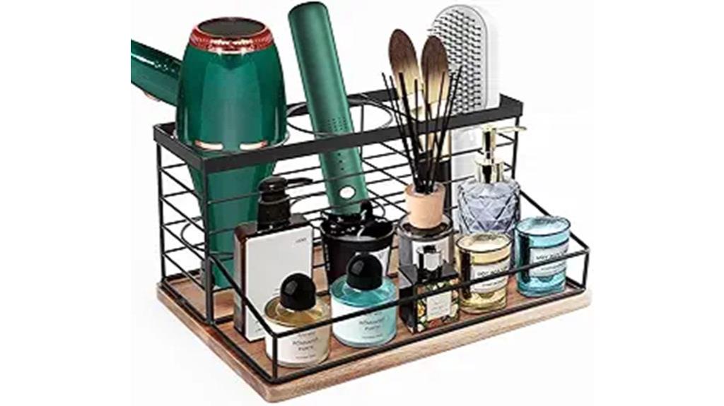 vanity hair tool storage