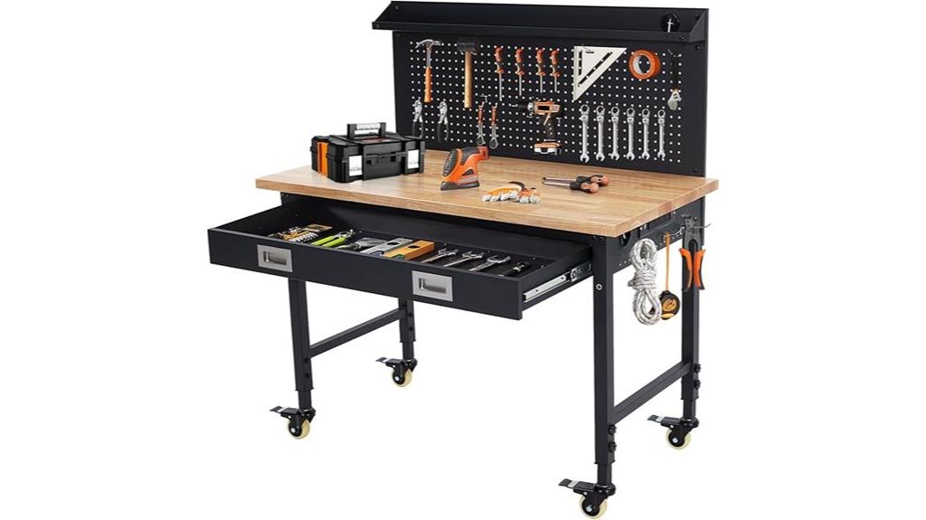 versatile garage workbench design