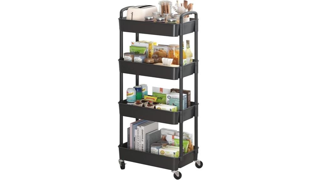 versatile plastic rolling cart