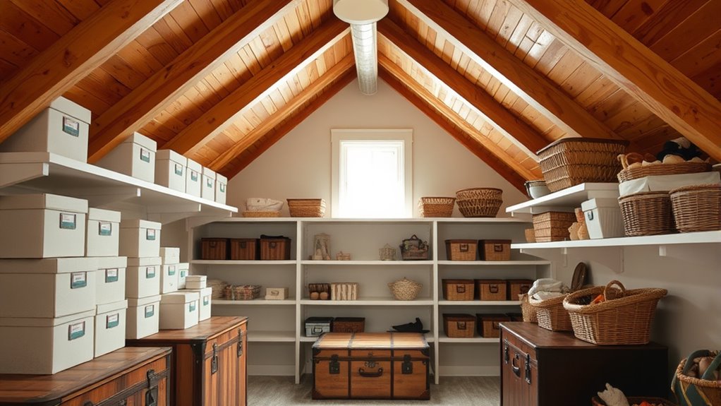 vertical shelving for storage