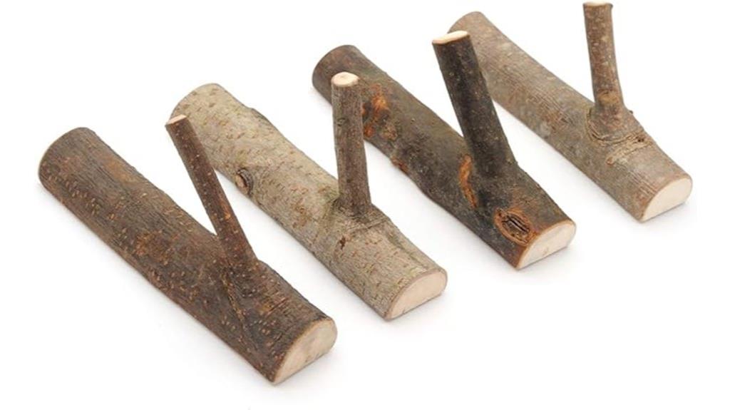 vintage wood wall hooks