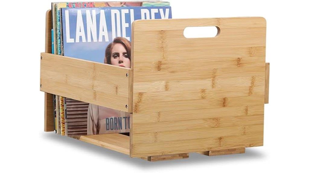 vinyl record storage crate