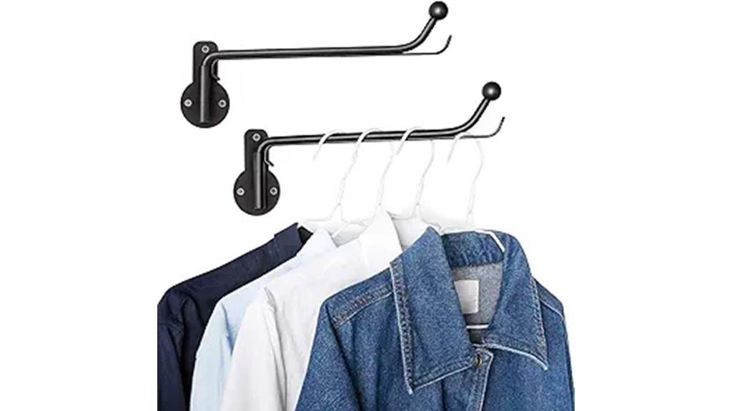 wall mounted clothes rack