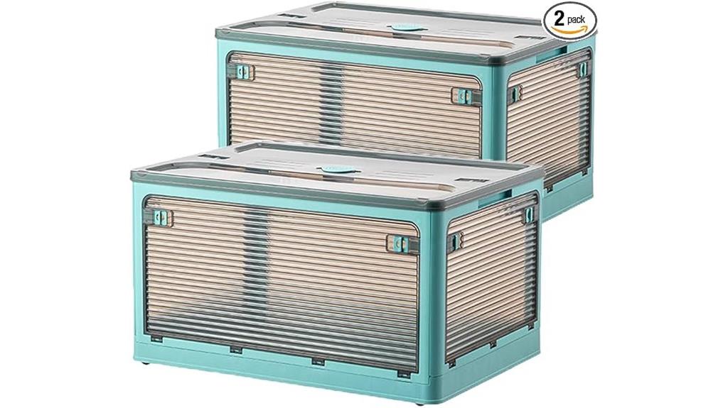 wheeled 50 liter storage bins